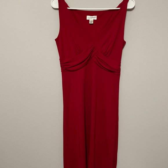 LOFT Red Sleeveless Dress - Picture 5 of 6